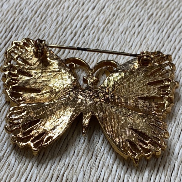 Jewelry Vintage Gold Tone Butterfly Brooch Pin Poshmark